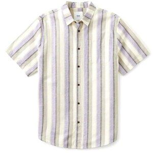 Katin Kenwood Short Sleeve Shirt Kenwood Lavender Linen Shirt Size Large